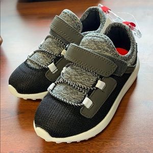 Grey and black toddler sneakers